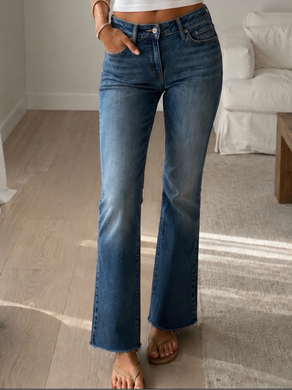 NWT Lucky Brand Lolita Boot Cut Jeans – Size 8/29 | Raw Hem Stretch Denim